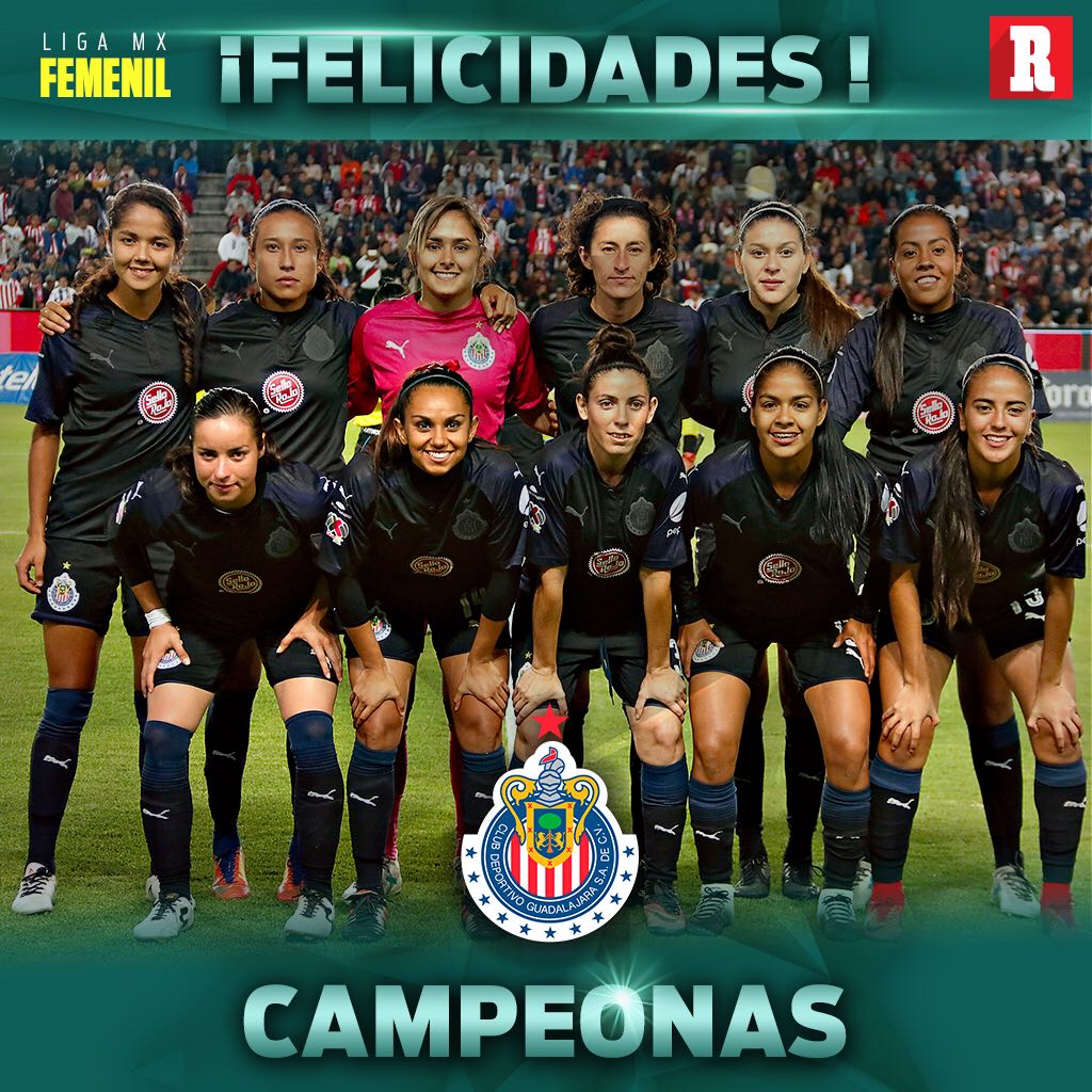 record_mexico's tweet photo. ¡Se acaba el partido! 😱🇫🇷🐐

¡@ChivasFemenil hace HISTORIA y se convierten en las primeras CAMPEONAS de la #LIGAMXFemenil !⚽️🏆

¡🔁RT para que todos sepan de las nuevas Campeonas!👑

EN VIVO➡ https://t.co/eLRaVeQnBX https://t.co/W2WV4ubB3v
