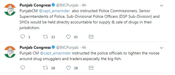iranasodhi's tweet photo. Punjab Govt is committed to eradicate drug menace from Punjab.
#NashaMuktPunjab #DrugsFreePunjab #Congress4Progress #Congress4Development https://t.co/r0VxaFqMqr