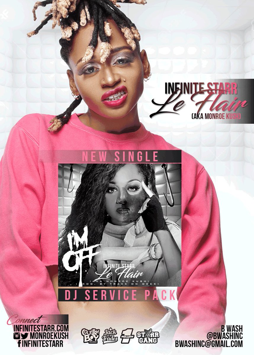 streetdpromo's tweet photo. #NEWMUSIKALERT #INFINITESTARRLEFLAIR (@MONROEKUSH) BRINGS YOU HER NEW SINGLE "I'M OFF" STREAM IT NOW AT https://t.co/dqcKnvyMSF @USALLSTARDJS https://t.co/RAV39tNvoa