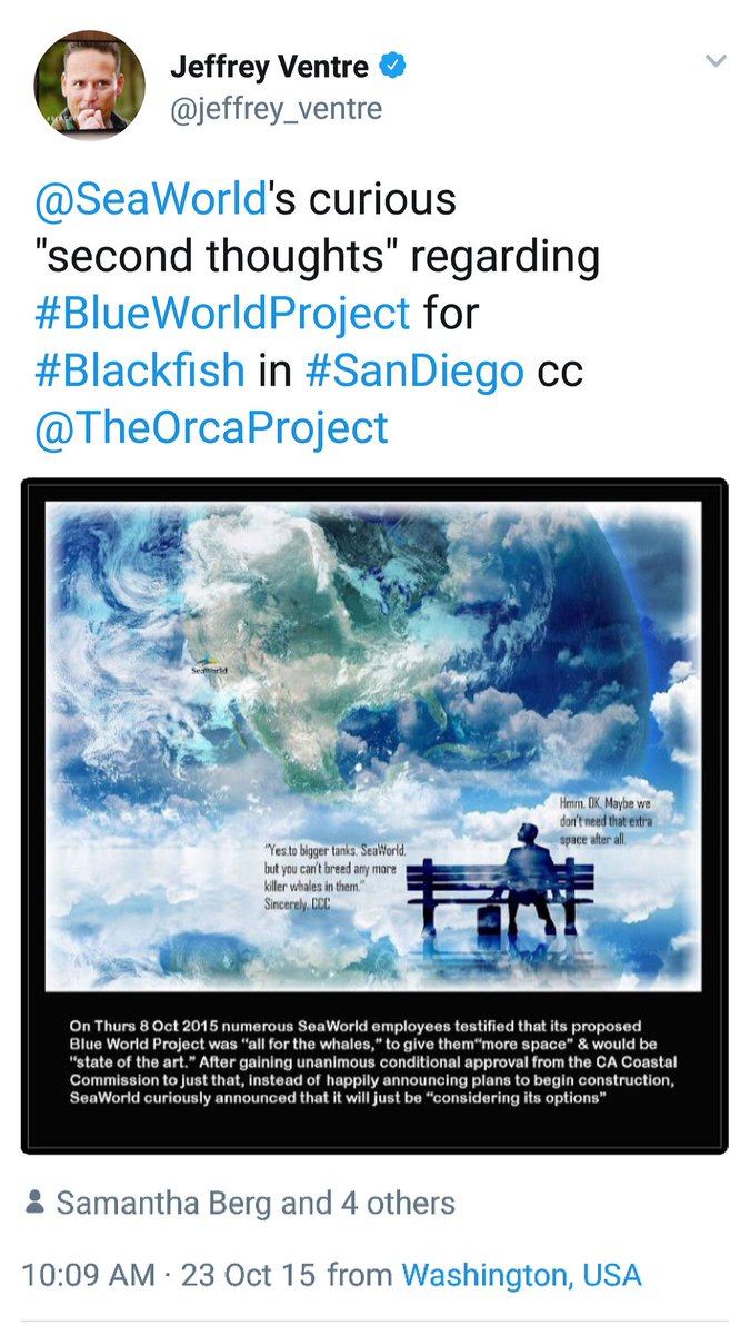 GuckyTheGerbil's tweet photo. @SeaWorld I see an orca with floppy fin in an ugly pool.
No fish, no plants, no ocean-like anything.
Didn't you promise to give the orcas much better enclosures? Remember #BlueWorldProject?
#DontBuyATicket #NoFunForCetacean https://t.co/TUF6EVgMxz