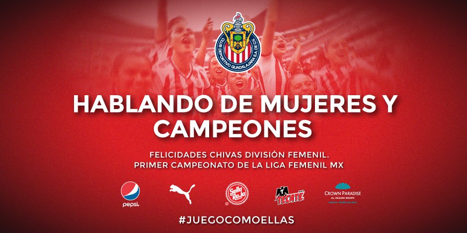 ChivasFemenil's tweet photo. 🇵🇱 ¡SOMOS CAMPEONAS! 🏆 🇵🇱 https://t.co/DrENznB8AF