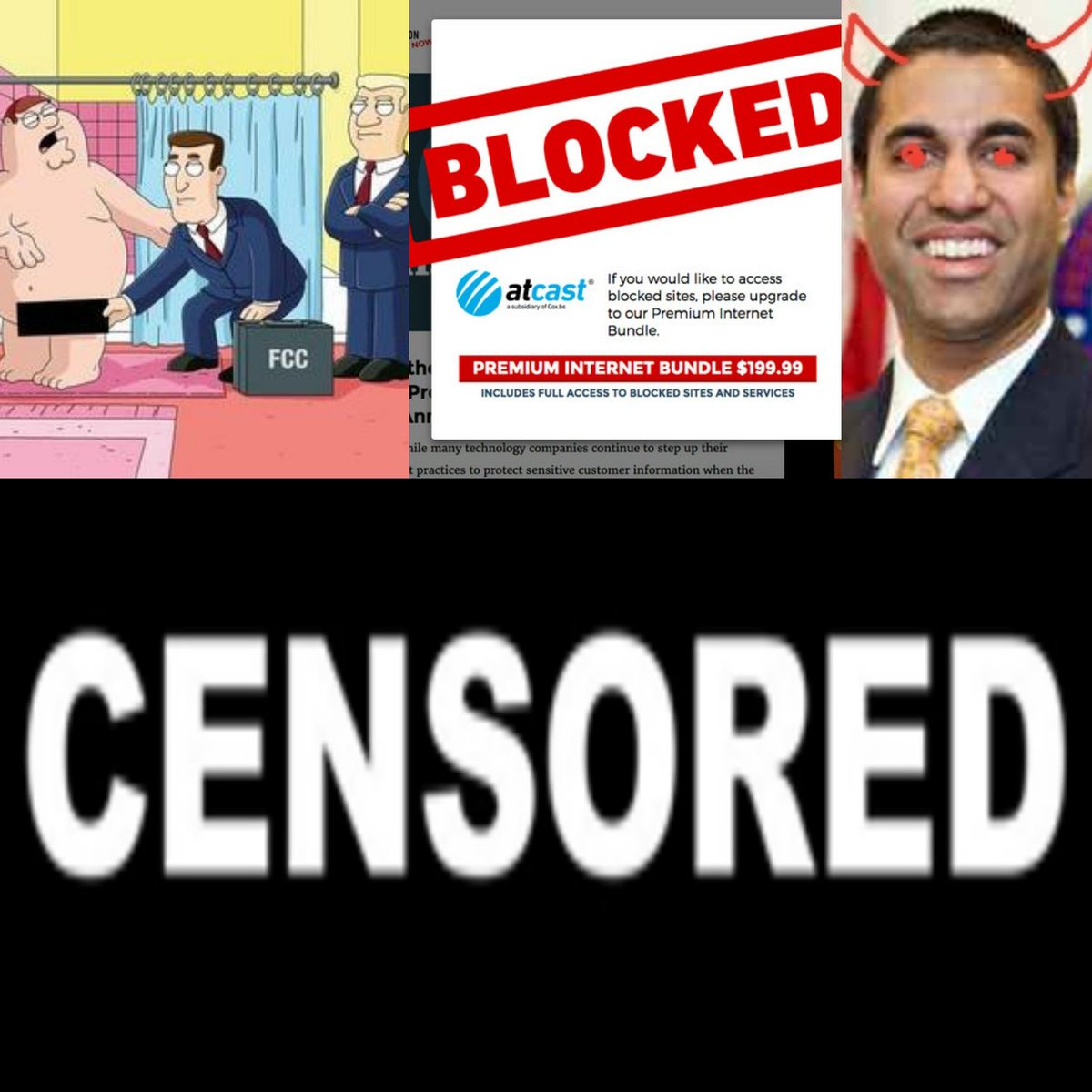 RyWel's tweet photo. It is #hypocritical that the #FCC allows #corporatemedia to buy out #small #mediacompanies and #televisionstations while destroying #netneutrality and #freedomoftheinternet with #FreedomOfSpeech and having rules aganist #profanity and #FreedomOfExpression on the #airwaves. https://t.co/D7RTUa8ZnI