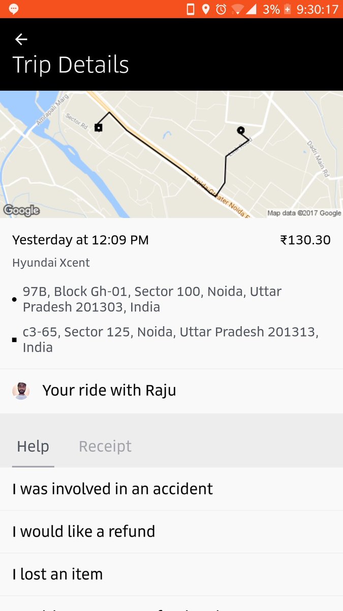 sanish9d's tweet photo. @Uber_Support It was during power hours and still I was charged double instead of the usual rs70 https://t.co/PNMonl2vu2