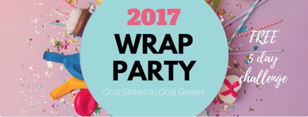 MamapreneurRev's tweet photo. JOIN THE FREE 2017 WRAP PARTY! 5 day challenge! Create a kick-ass plan for 2018.  Virtual Party bags for all! https://t.co/VEonqfIWsZ #WINWRAPWB #Pbloggers #goalsetting https://t.co/PubBfq5G4L