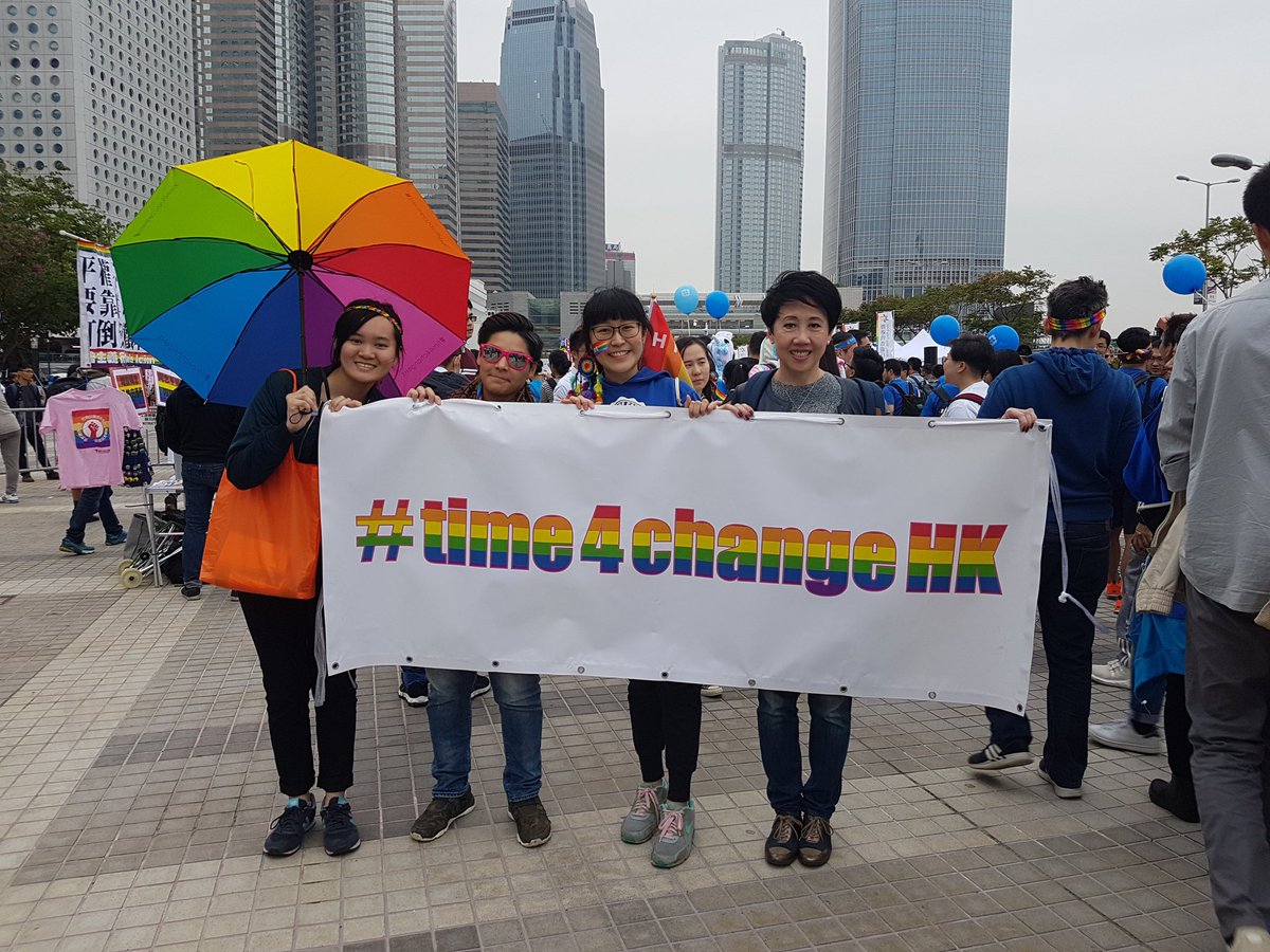 hklgbtx's tweet photo. @CB_Asia Feeling positive to be in the sea of beautiful rainbow colors and flags at #HKPride 🌈 https://t.co/FIl7GTW7Sh