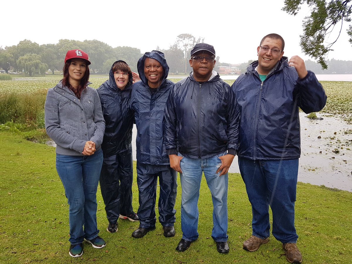 missearth_sa's tweet photo. #FloridaLake was our next stop. The rain has been relentless but it hasn't kept us away. #AreSebetseng #ActiveCitizenship https://t.co/xwk3acfJI9