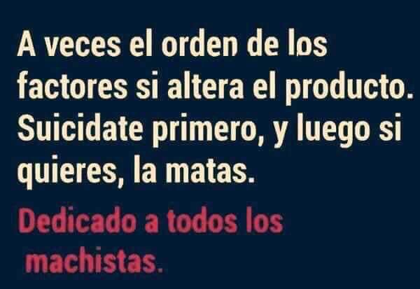 JL69's tweet photo. Dedicado a todos los machistas.
#NiUnaMas #diacontralaviolenciadegenero https://t.co/pP4pJAT2xD