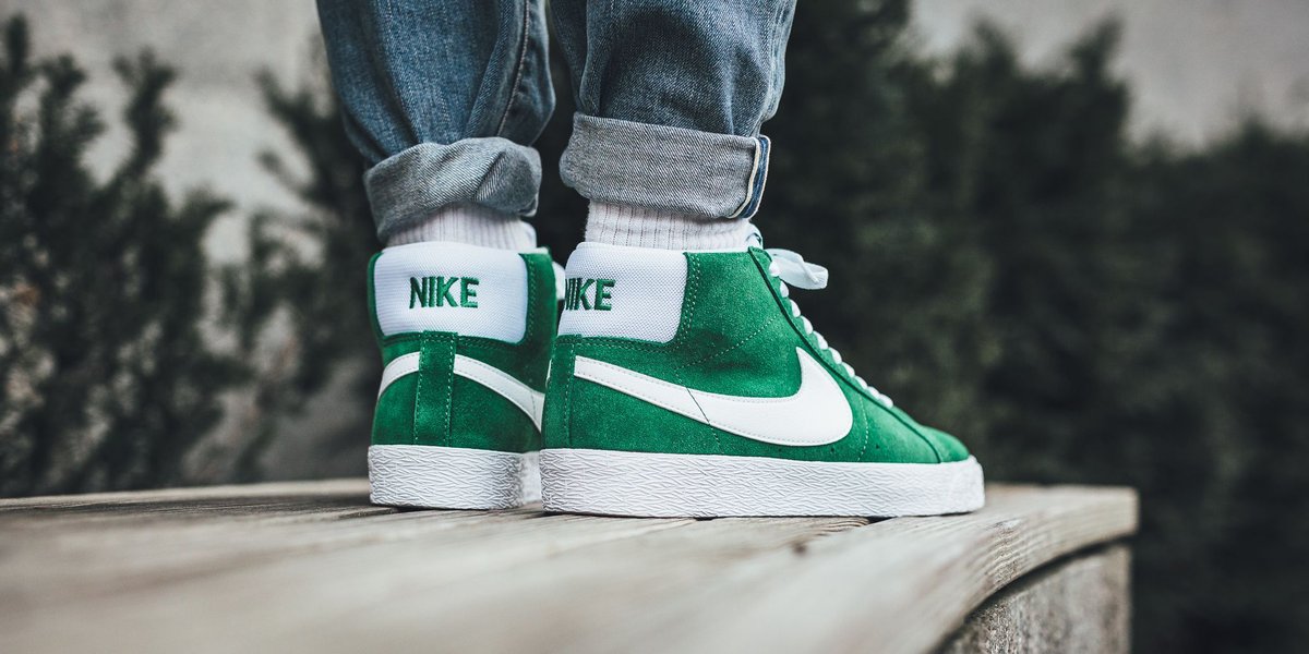 nike sb blazer mid pine green