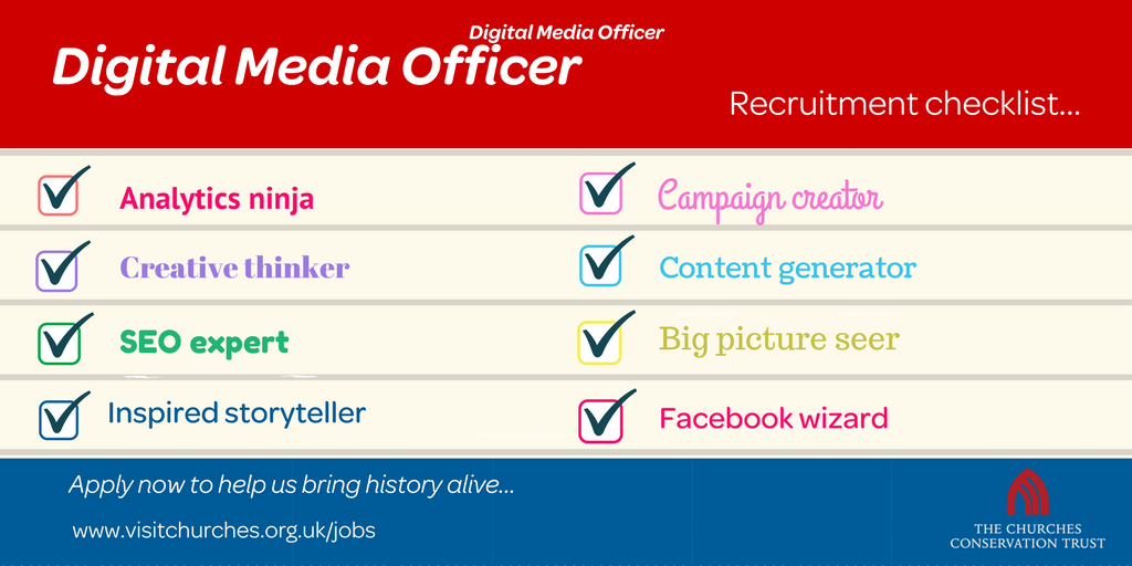 SandwichStPeter's tweet photo. Two days left to apply for our Digital Media Officer vacancy. Here's some guidance on the skills we're looking for! https://t.co/LhvsYbLCUG https://t.co/TzEv3VJOGo