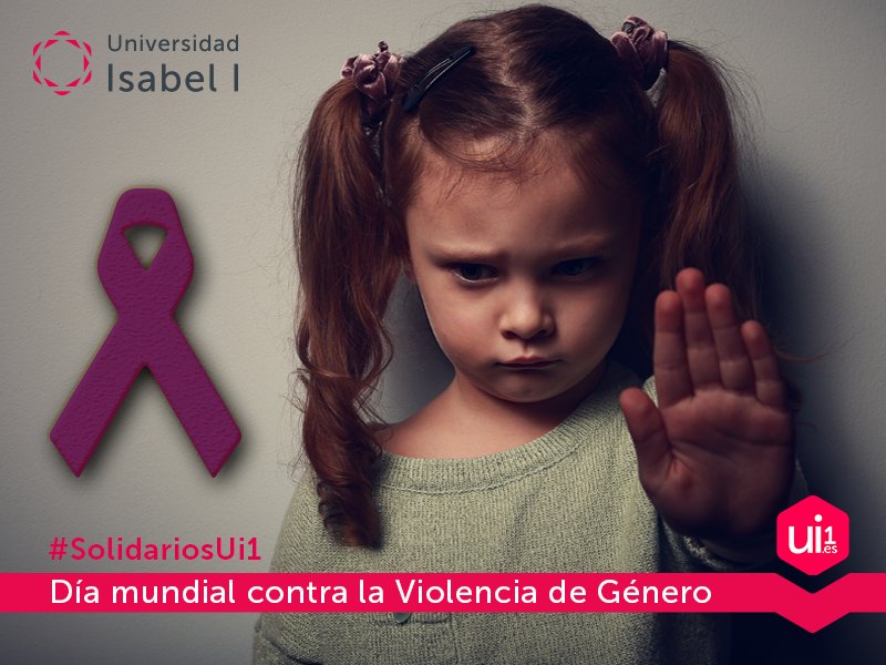 ui1Universidad's tweet photo. Hoy en el #DíaMundialContraLaViolenciaDeGénero también queremos acordarnos de los niños, víctimas que sufren las consecuencias de esta lacra. No estás sola, no estáis solos. Vuestra lucha es nuestra lucha. 💜💜💜 #Niunamás #Niunamenos https://t.co/8vjRSWsbNS