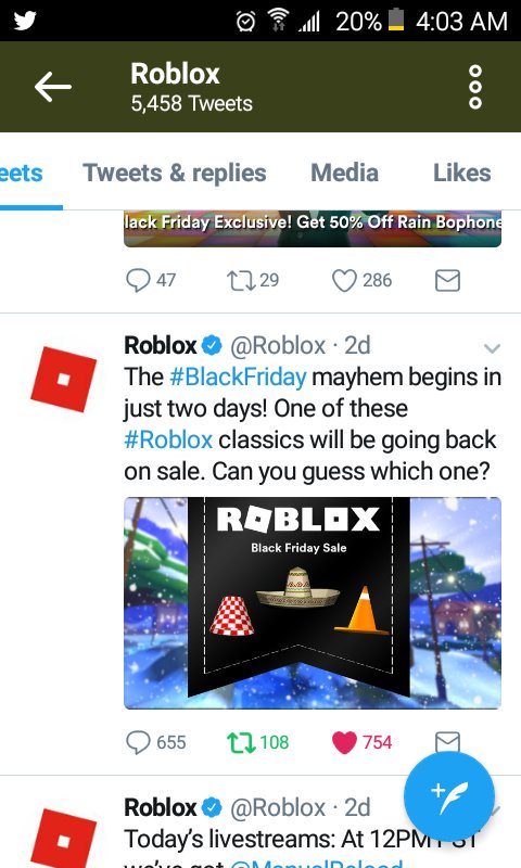 Robloxblackfriday Hashtag On Twitter - roblox black friday vote