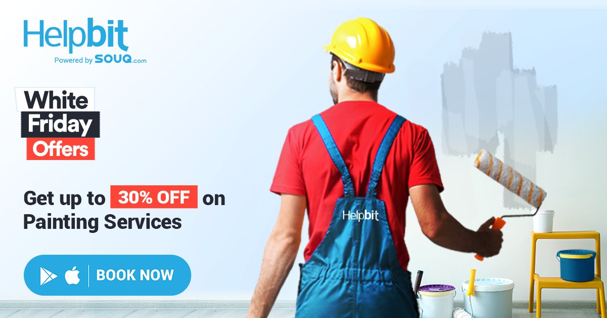 helpbituae's tweet photo. Deal of the day: Get up to 30% off on #Painting #Services with White Friday Sale. Book Now: https://t.co/Jz09gRZ0iF #ServiceWhiteFriday
Download #Helpbit Mobile App: https://t.co/8MQ1mKHjNc https://t.co/g8nhavfzhY