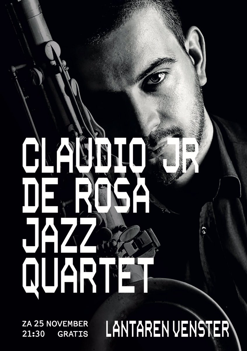 Vanavond! 21:30 uur. Gratis entree! In de foyer van @LantarenVenster #Rotterdam <a href="/claudiojrderosa/">Claudio Jr De Rosa</a> <a href="/NachtvandeJazz/">Nacht van de Jazz</a> #jazz