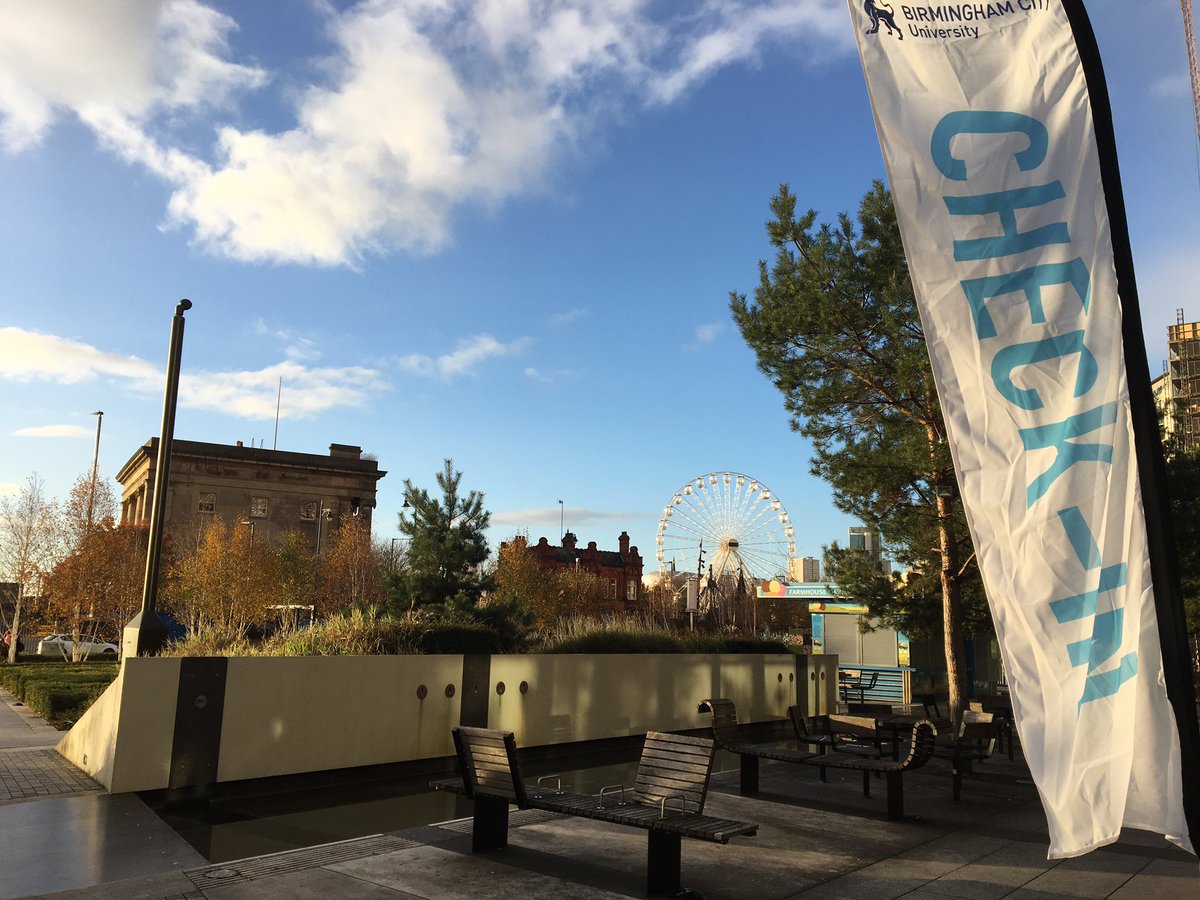 MyBCU's tweet photo. Our Open Day is open! And it's a beautiful wintry morning in Birmingham 😀☀️ just spotted a few tiny flakes of 🌨, will it be a #snowpenday? 😂🙈 #BCUOpenDay https://t.co/Y4dIdqLoU8
