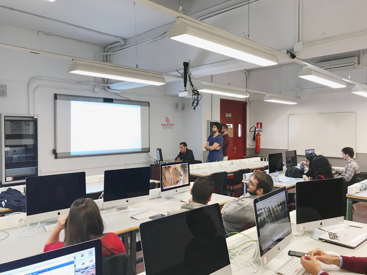 MasterINFTEL's tweet photo. #inftel15 presenta por grupos sus trabajos para el módulo de Bases de Datos Relacionales, con César Gómez #sql #basesdedatos #lab339 https://t.co/48gBIbI6bQ