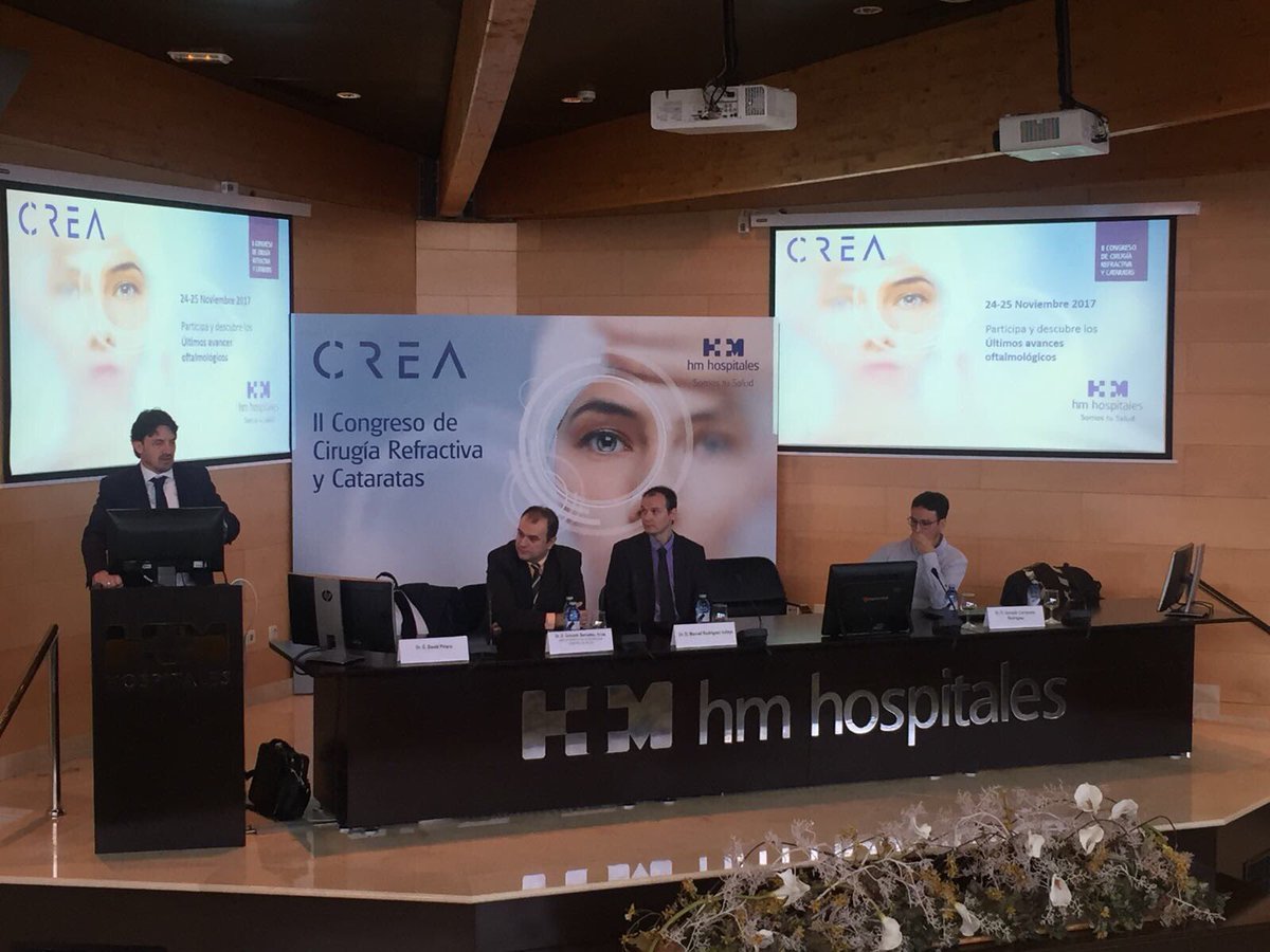 HMHOSPITALES's tweet photo. Empezamos la segunda jornada del II Congreso de Cirugía Refractiva y Cataratas #CREA2017 https://t.co/giCbcEjxdN