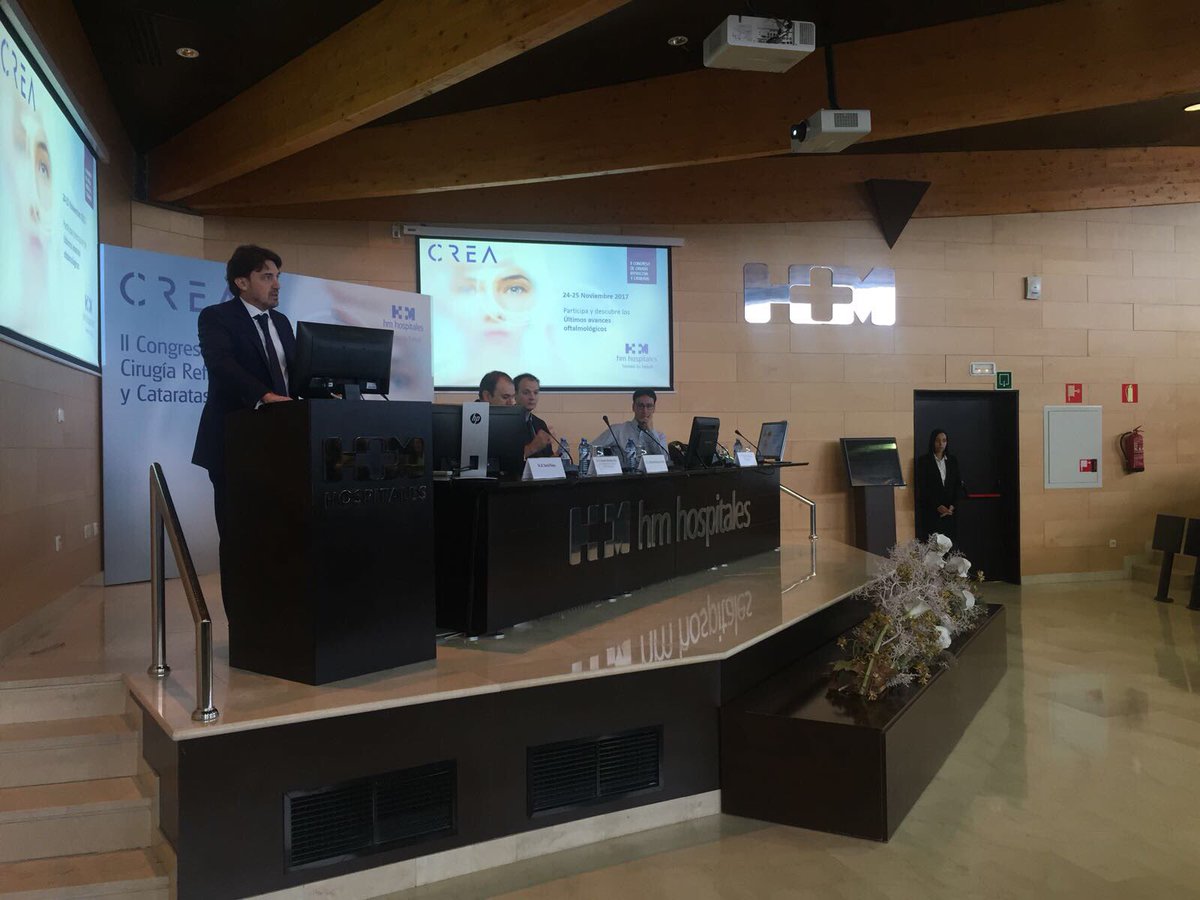HMHOSPITALES's tweet photo. Empezamos la segunda jornada del II Congreso de Cirugía Refractiva y Cataratas #CREA2017 https://t.co/giCbcEjxdN