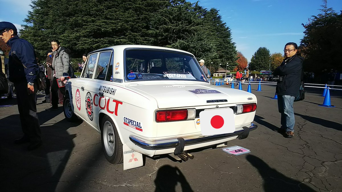 sumio_okabe_'s tweet photo. 三菱 コルト 1500スーパースポーツ 1968年式
コルトスピードのチューンアップキットが組み込まれた本格派。 この車は販売台数も少なく現存は1台かも。新車当時からであろう1桁ナンバー、和って何処?
#CCF2017 https://t.co/8WGManaE9i
