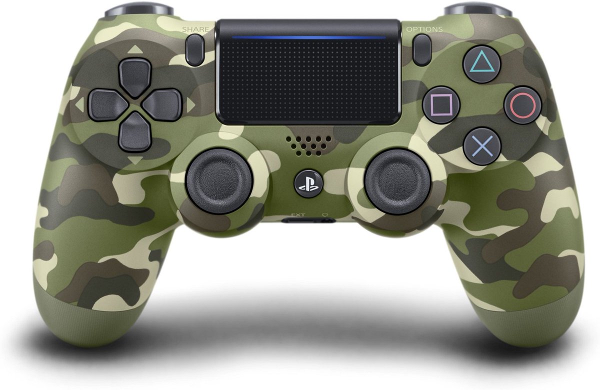 Gaming_for_game's tweet photo. DualShock 4 Wireless Controller for PlayStation 4 - Green Camouflage is on sale at amazon for $38.00. https://t.co/kbLpH3MO2h    #PS4  #ps4controller #controller #RETWEEET https://t.co/E2QDDLNdRd