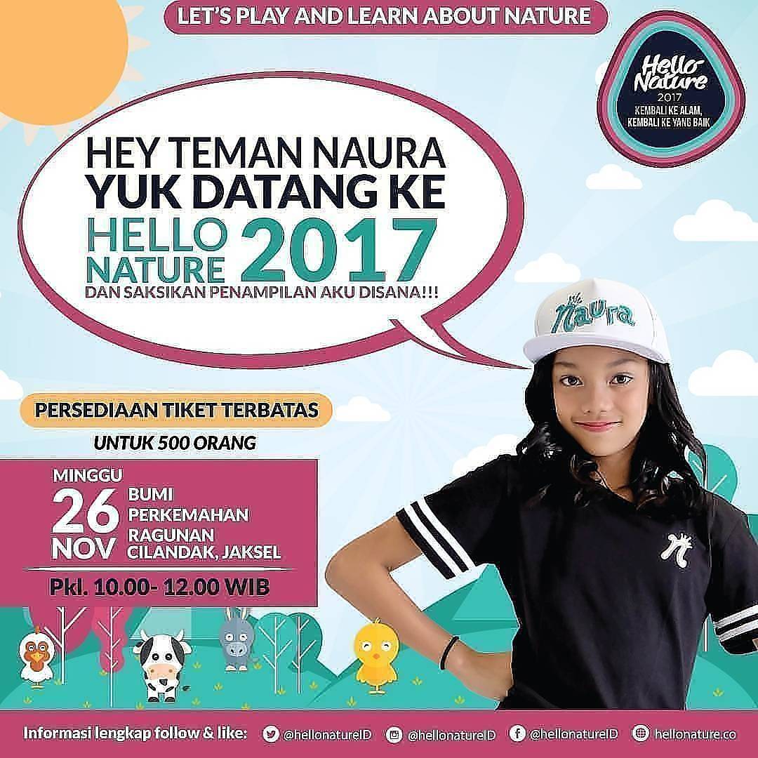 hellonatureID's tweet photo. Hello Nature 2017 sudah memasuki hari kedua nih. Banyak keseruan yang terjadi di Hello Nature 2017. Untuk kalian yang belum sempat datang. Yuk datang. Terutama besok. Akan ada Naura, artis cilik berbakat yang akan tampil di Hello Nature 2017. Ditunggu yaaa https://t.co/TifaB945Ue