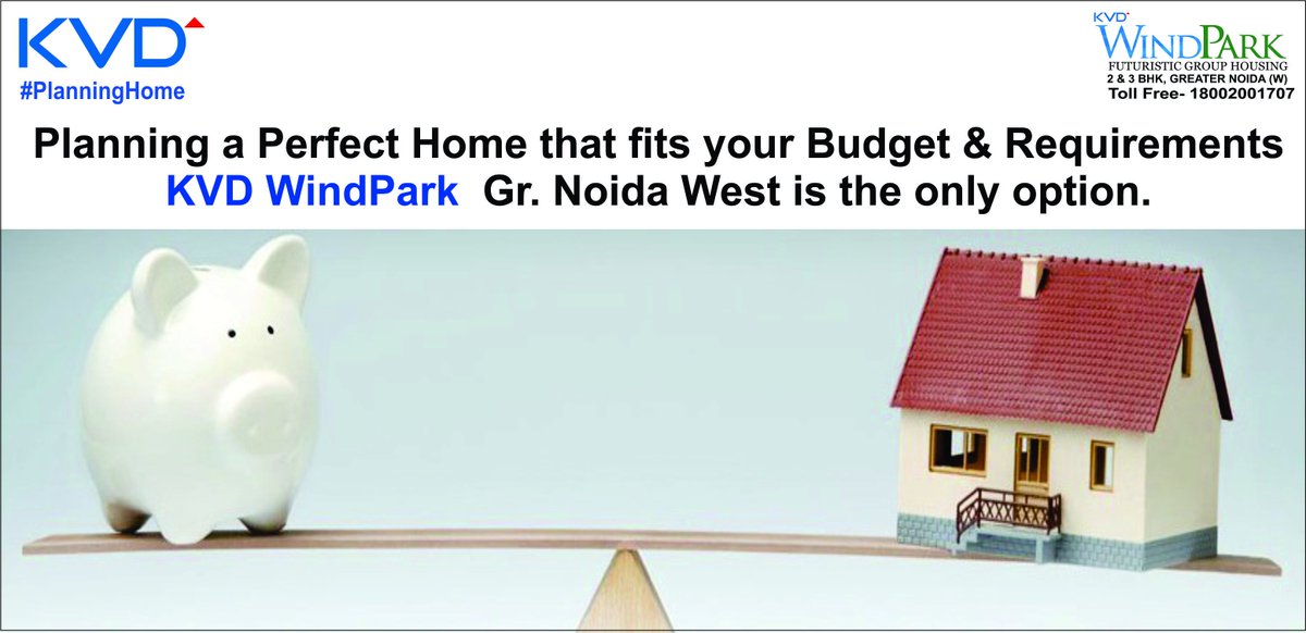 kvdevelopers's tweet photo. #KVD_PlanningHome: #KVDWindPark is #PerfectHome that fits your #Budget.
#KVDWindPark #NoidaExtension offering #BestLocation #2_3_BHK #SocietyFlats starts #30Lacs* & #SuperStructureReady #PossessionSoon.
Call Toll free- 1800-200-1707 or visit- https://t.co/zCipYpONUG https://t.co/2hCdTLNUgI