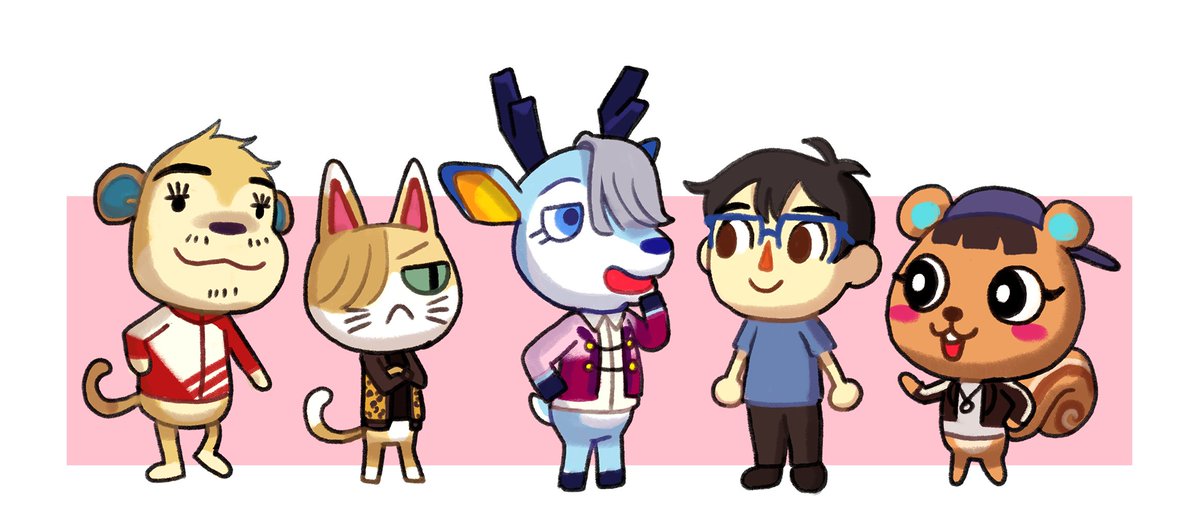 lozyrosie's tweet photo. animal crossing au! https://t.co/stY8097VRl