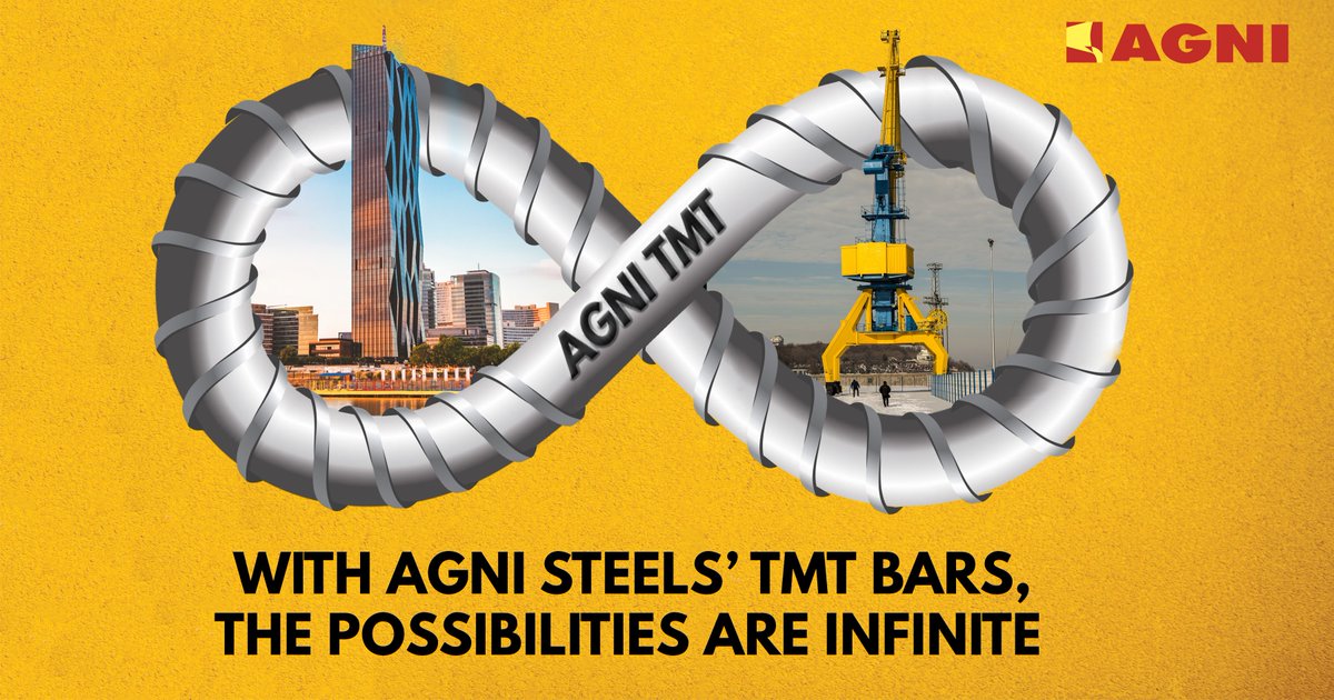 AgniSteels's tweet photo. Build #structures that are both versatile and strong with #AgniSteels' #TMTRods best-in-class #strength and #ductility. #Skyscrapers #Cranes #TMTApplications #ForgedInFlames #SteelManufacturing #SteelSector https://t.co/oFoKBE46TH