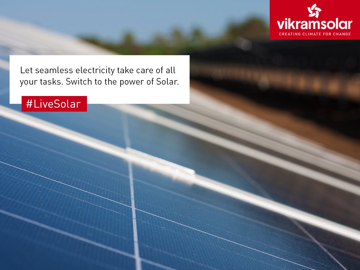 VikramSolar's tweet photo. #SolarPower is the refined energy booster for our earth. It is a big step forward in minimizing contaminants in the atmosphere. For more details please visit our website: https://t.co/mf0uJJylPy #LiveSolar #Rooftop #Solar #EPC #PV #RenewableEnergy #SolarEnergy https://t.co/dpDu4453M8