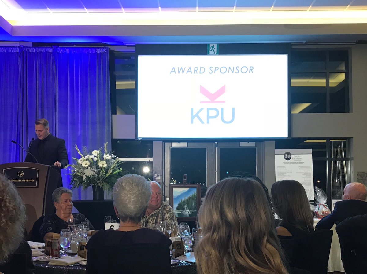 myphronesis's tweet photo. Wonderful evening @deltachamber #hatsoff2017 to excellence gala @KwantlenU https://t.co/9DB0VmCJTv
