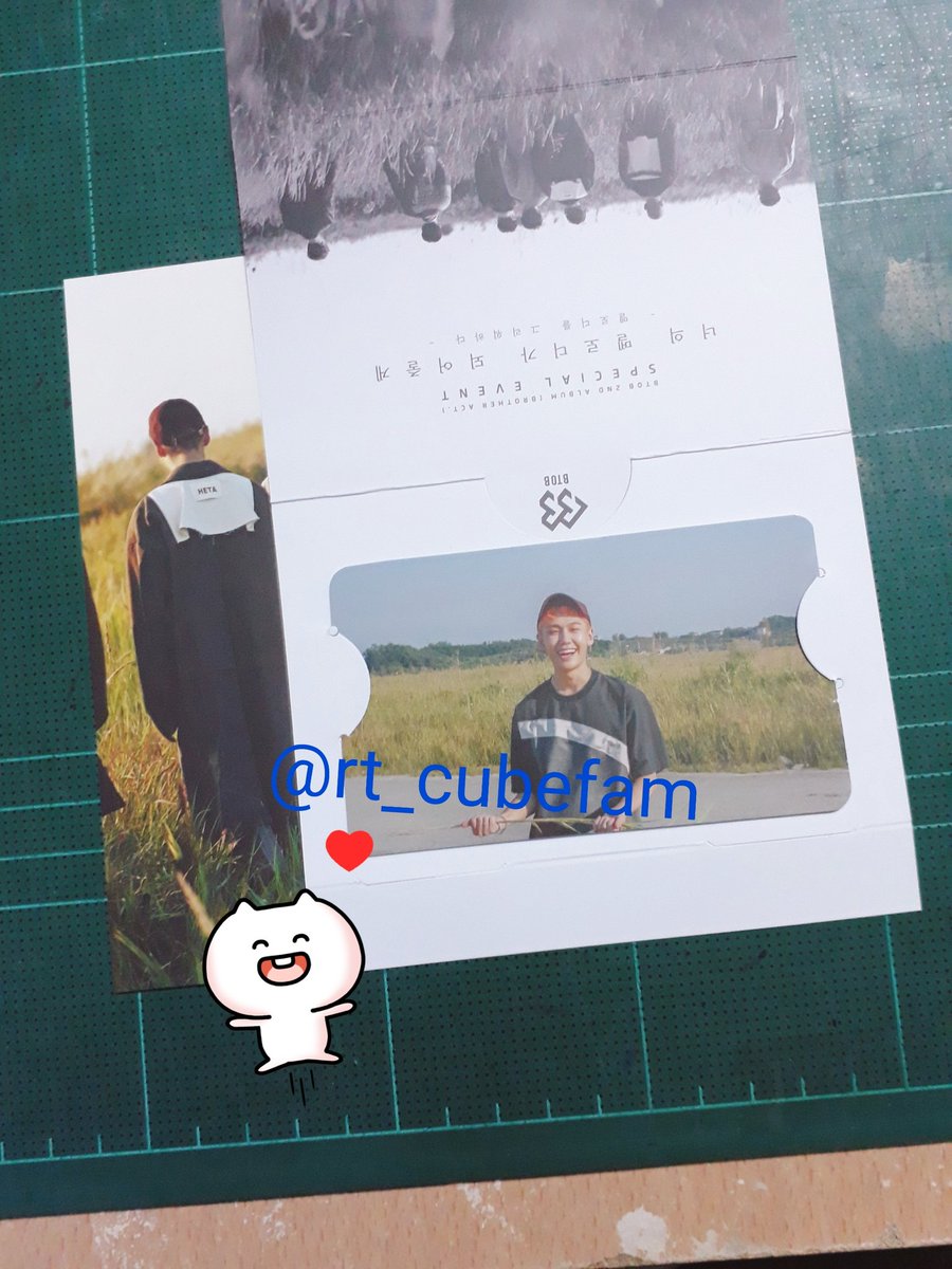 rt_cubefam's tweet photo. 《RT》หาแลก การ์ด-ที่คั่น [อิลฮุน] อยากแลกเป็น [ซองแจ]ค่ะ ใครมีทัก DM เลยน๊า พอดีได้ซ้ำมาค่ะ 
#ตลาดนัดเมโลดี้ #ตลาดนัดBTOB #ตลาดนัดบีทูบี https://t.co/PZm2enW4RR