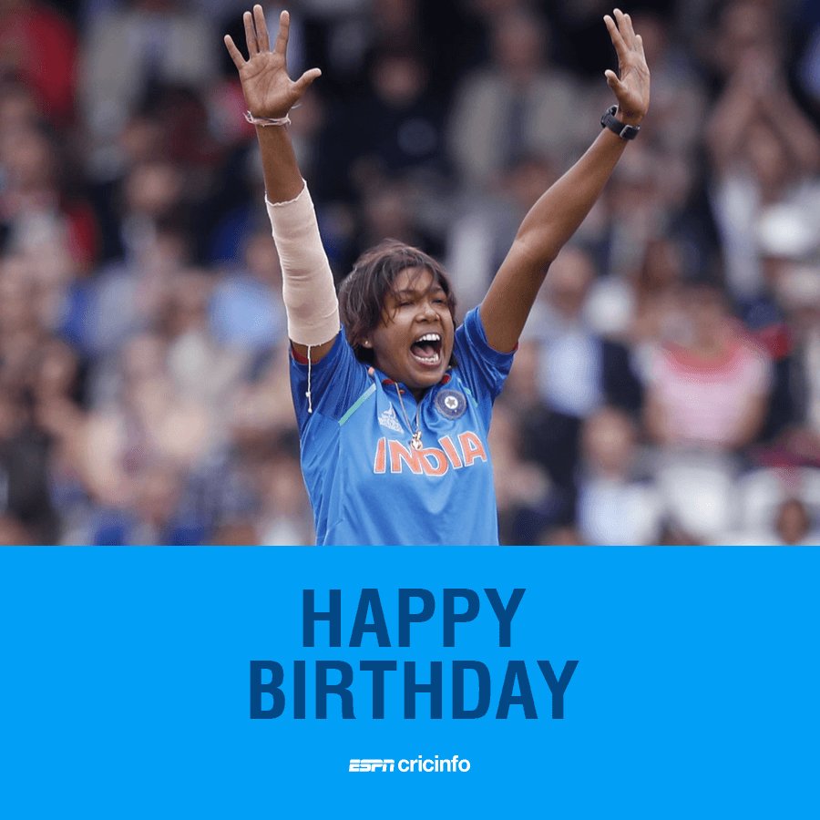  Happy birthday to
Jhulan Goswami, the leading
wicket-taker in women\s
internationals!
