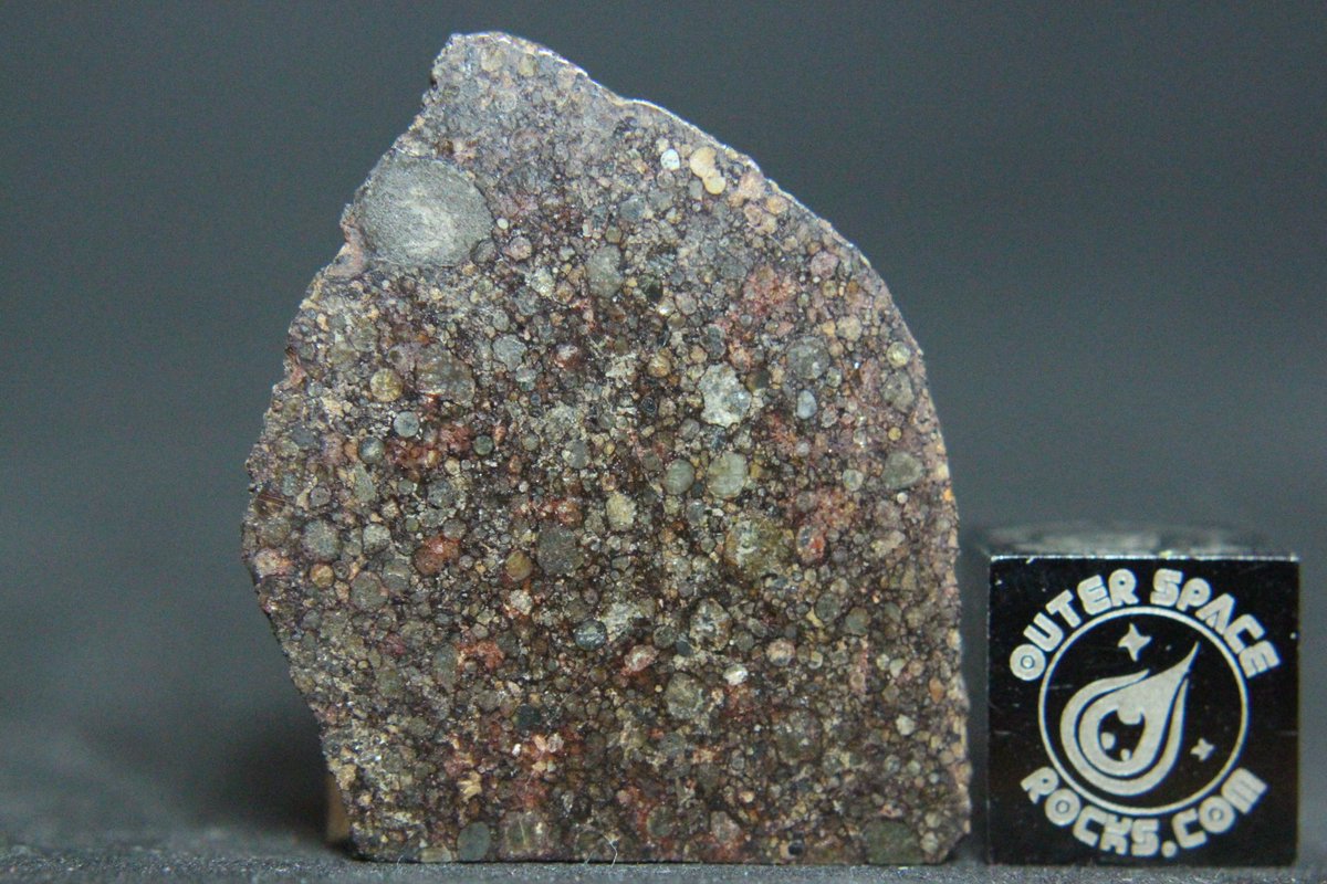 OuterSpaceRocks's tweet photo. #NWA10499 LL3 Primitive Meteorite Loaded with #Chondrules Billions of years old. Preserved from the formation of our solar system. This meteorite is a snapshot in time from when the planets were forming. A wonderful example of a type 3 #Meteorite #OuterSpaceRocks https://t.co/P4b6IetkSj