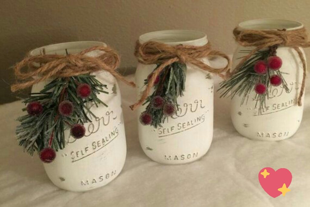 Mente Avanzar Fundir Todo Navidad on Twitter: "Centro de Mesa Navideño. Realizado con frascos de  mermelada pintados y dándole algunos toques navideños.  https://t.co/ktfqiAf2B2" / Twitter