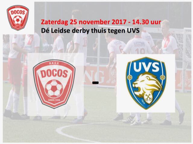 rksvDoCoS's tweet photo. Vandaag #voetbaldag bij @rksvDoCoS @docosjeugd met 20 thuiswedstrijden en stadsderby tegen @LVVUVS #DOCUVS en na afloop Derde Helft met Jeffrey van Es https://t.co/Cm8TNMXV2Z