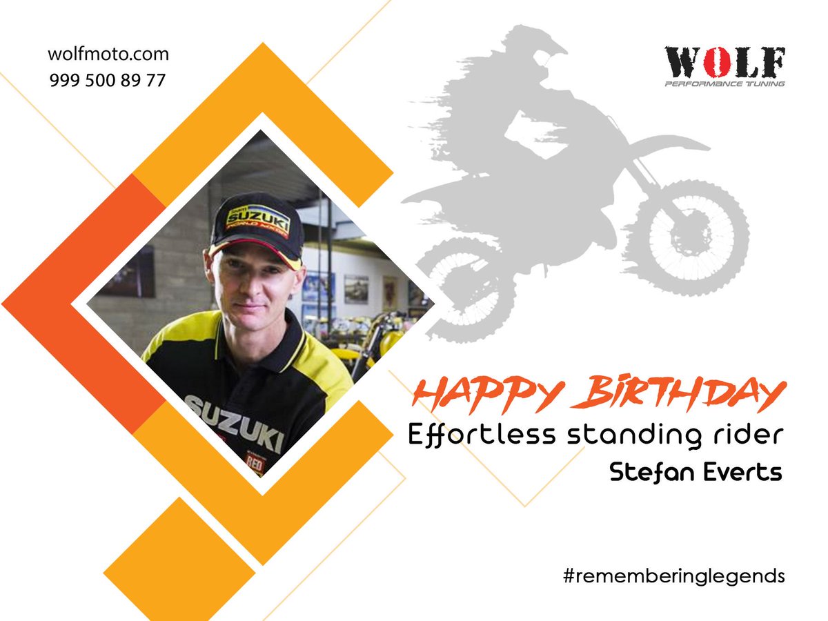WolfRemap's tweet photo. Happy B'day Stefan Everts. Your effortless standing position was a feast to our eyes!
10 times World Champion
101 GP victories in total
14 out of 15 GPs won in the 2006 season 
#happybirthday #stefaneverts #motocrosslife #motocrossrider #motocross #rememberinglegends https://t.co/amPViuPIL7