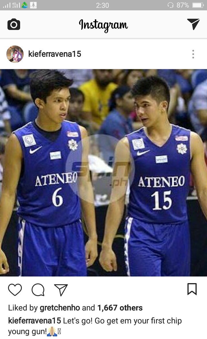 JiaGuelOFC's tweet photo. Yes naman Manong @kieferravena 💪💙
Goodluck Papi @ThirdyRavenaaa Galingan mo lalo ❤❤❤ #OBF #AMDG #MAGIS #ForJavi https://t.co/40fi8Y4mJT