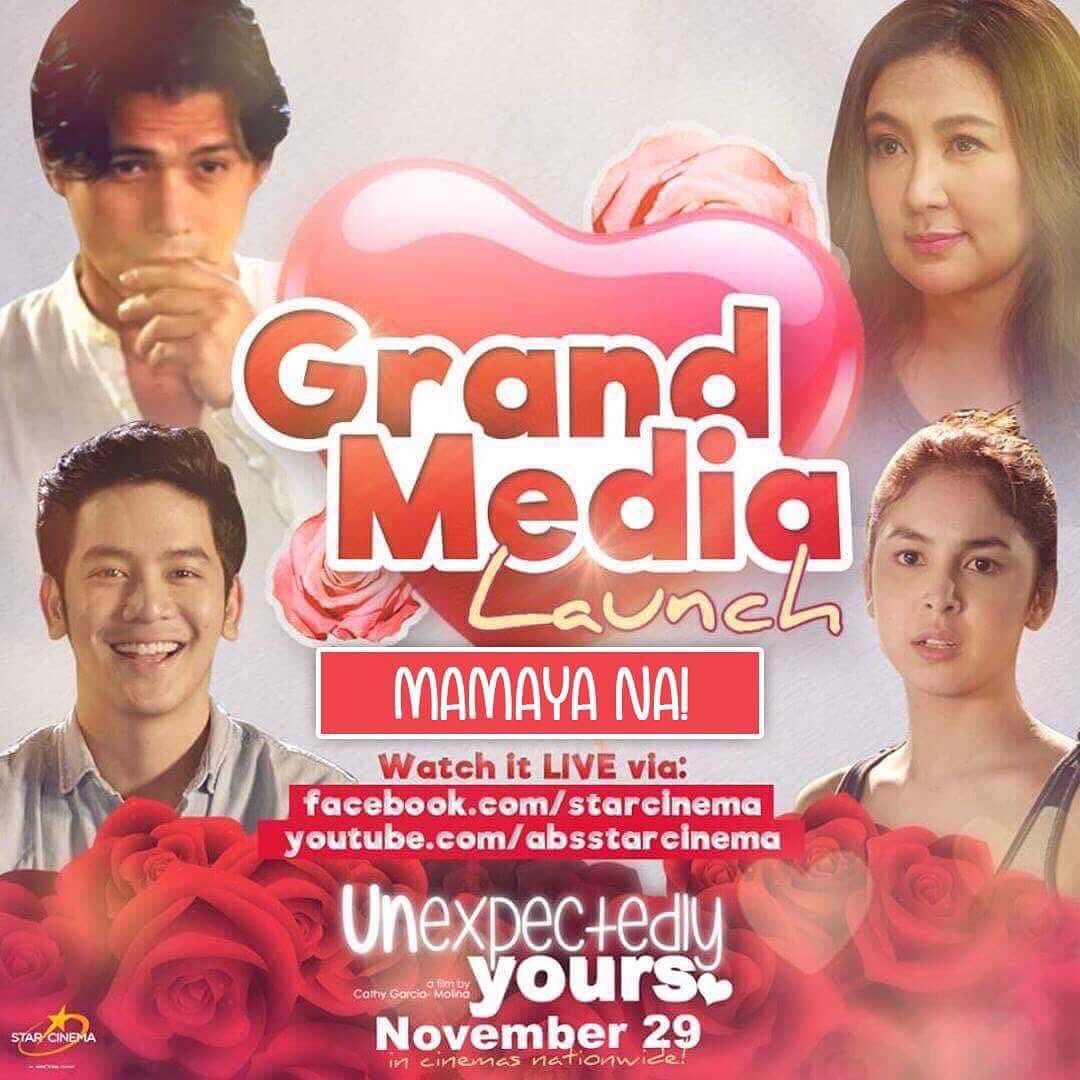 JoshGarciaFP's tweet photo. #UnexpectedlyYoursGrandMediaLaunch 

Watch it live via:
https://t.co/lpFRs3Cajl
https://t.co/QhYR1GDQaT https://t.co/aJrnv5bkLm