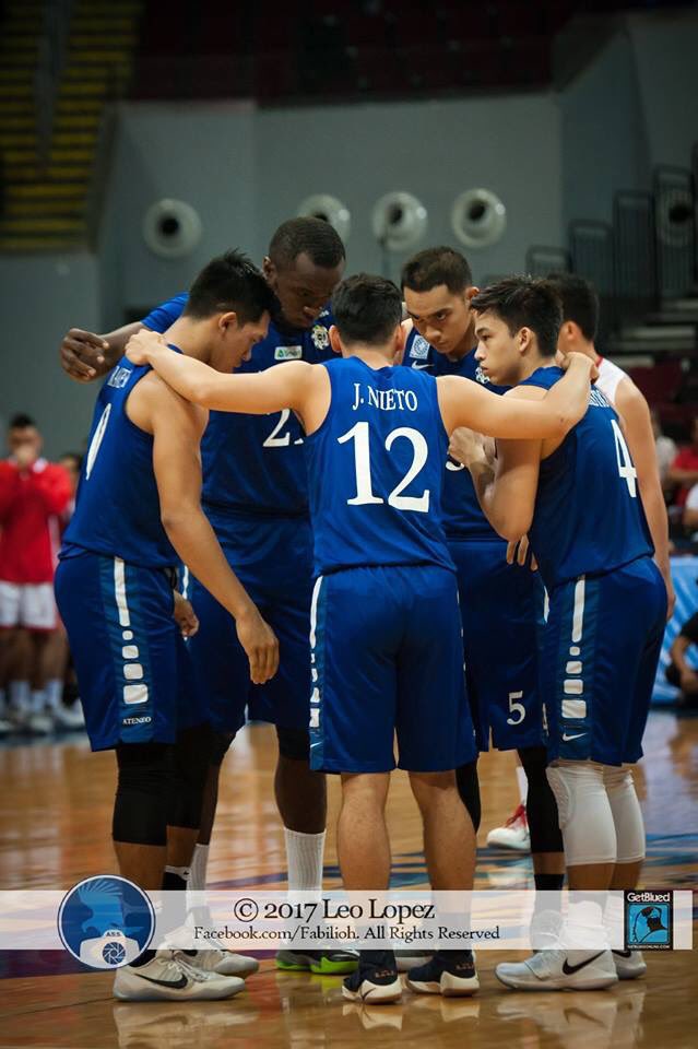 AteneoAgent's tweet photo. One team.
One goal.
One community.
ONE BIG FIGHT for the Blue and White!

Let's step closer to the championship today, Blue Eages! 🦅 https://t.co/Q9Wa5Ae8Pm