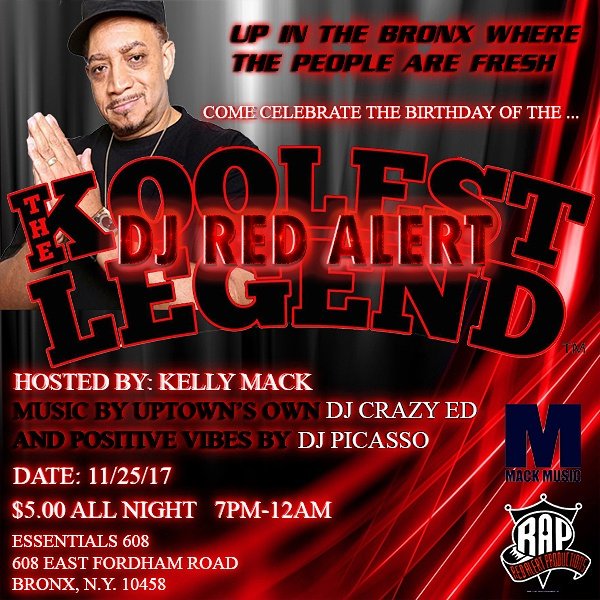 Essentials608's tweet photo. #Essentials608 📸#HBD 🎂@KoolDjRedAlert 🎼#Event 🎥🎥🎥
#Saturday 25th (21 & Over 🔞)
🎬🎬🎬#DiscJockey (🎤DjCrazyEd & 🎧 DjPicasso 🎙)✔(#KoolDjRedAlert) ✔ 🌐#New 📰#Birthday 🎉#Radio 📻#Dance 📻#Party 📻#NYC #HipHopMusic 🚀🚀🚀#Trending ☄#FordhamRoad 🗺#Weekend 🗓#NewYork 📹 https://t.co/Z0NnglBbYC