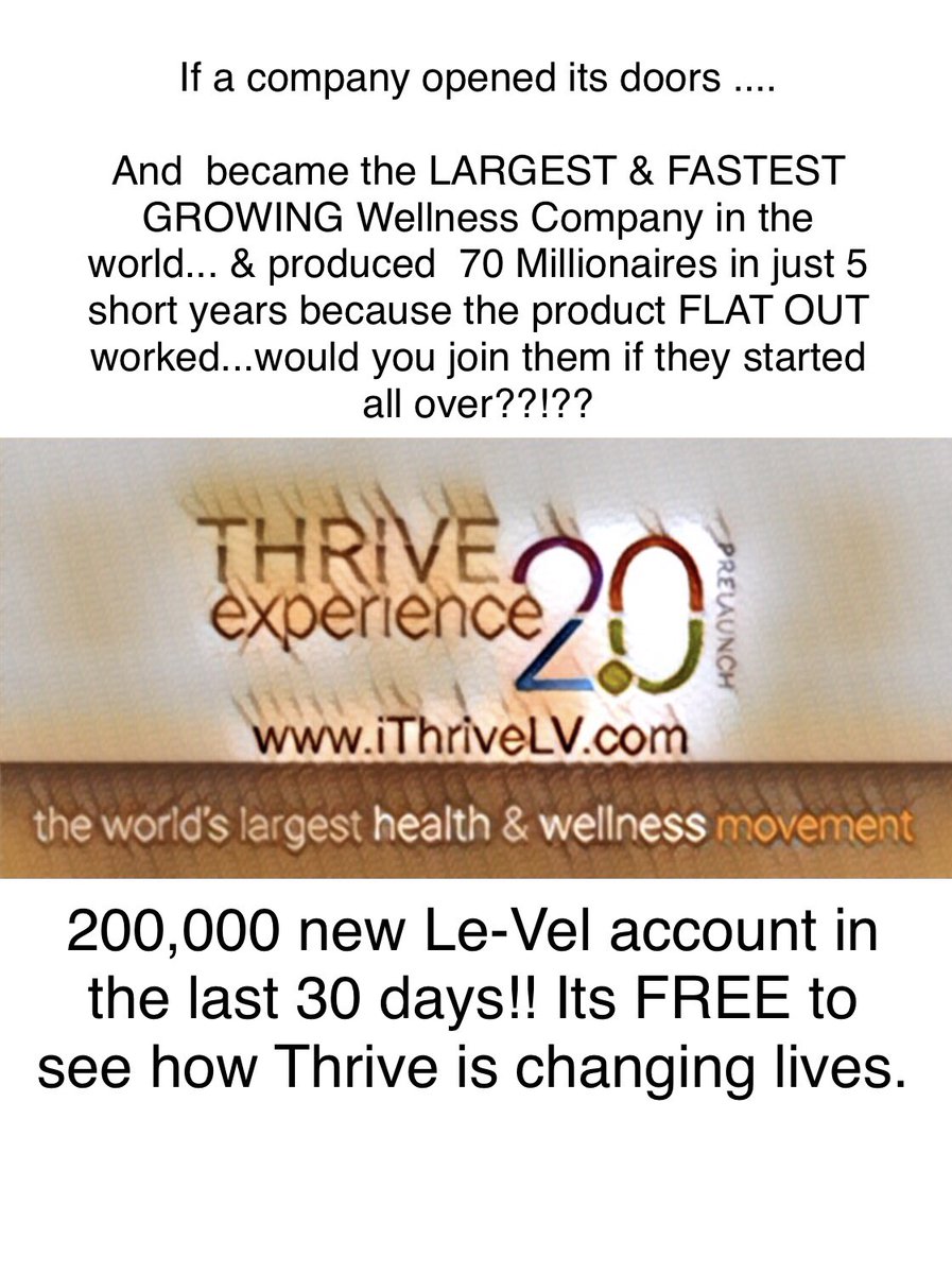 ithrivelv's tweet photo. #growth #millionairemindset #millionaire #billionairemindset #billionaire #directsales #mlm #multilevelmarketing #healthylifestyle #healthy #health #itworks #vitamins #nutrition #nutropic #healthandwellness #happy #thrive #omnitrition #amway #herbalife #groundflooropportunity https://t.co/rY9D09bGp5