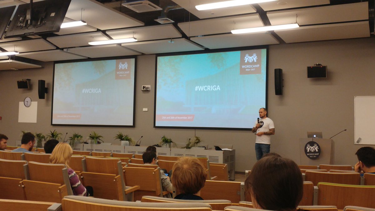 XtenzoHQ's tweet photo. #WCRiga has started! @WordCampRiga https://t.co/aUCJi0U1zl