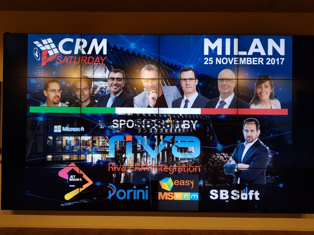 stefanotempesta's tweet image. CRM Saturday Milan is about to start! #CRMSaturday 

Check out your next event at crmsaturday.com