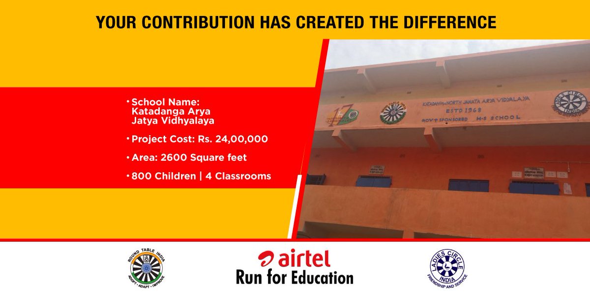 rtirun's tweet photo. Your contribution has made it possible for us to succeed in our drive for building schools and spreading education. #RunForEducation #RFE2017 https://t.co/eaYda8LSXu