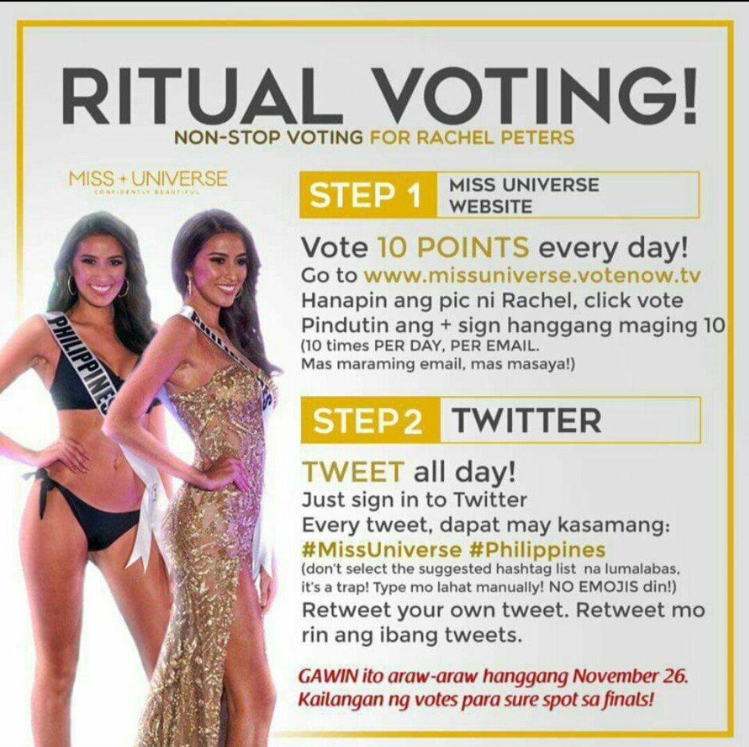 isjustaround's tweet photo. Pls support Rachel Peters.
Your simple tweet means a lot to her!

#MissUniverse #Philippines https://t.co/xij9W12qUq