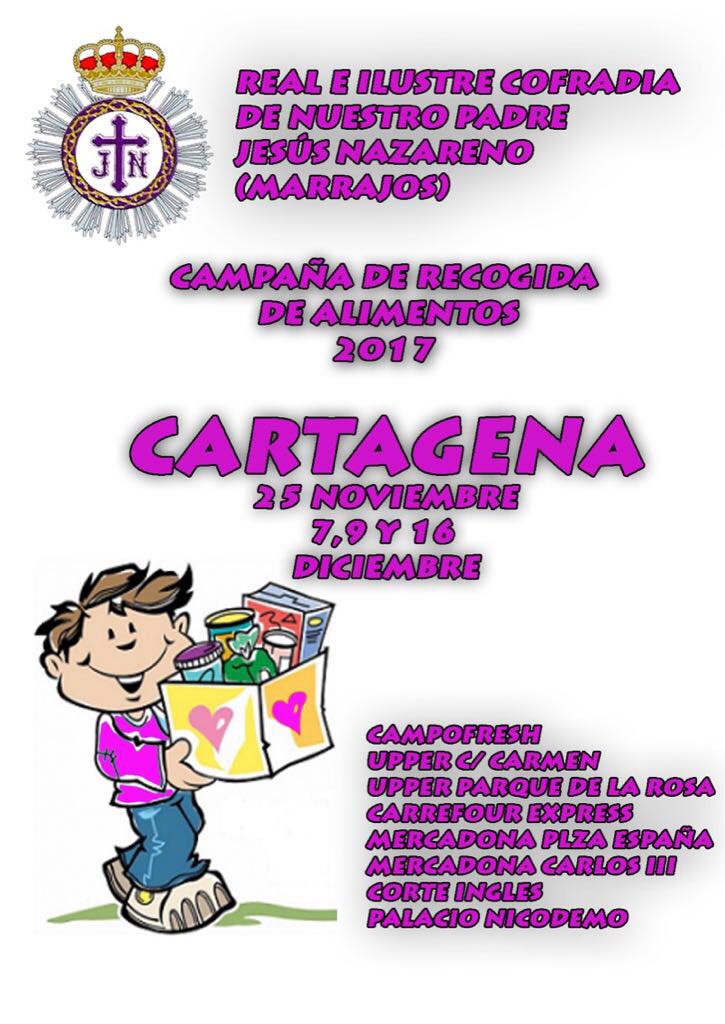 Desde hoy, los #marrajos estaremos presentes en algunos establecimientos de la ciudad para comenzar la Campaña de Recogida de Alimentos. Todo lo recogido irá destinado a Cáritas y las personas más necesitadas de nuestra ciudad. ¡Gracias por colaborar!