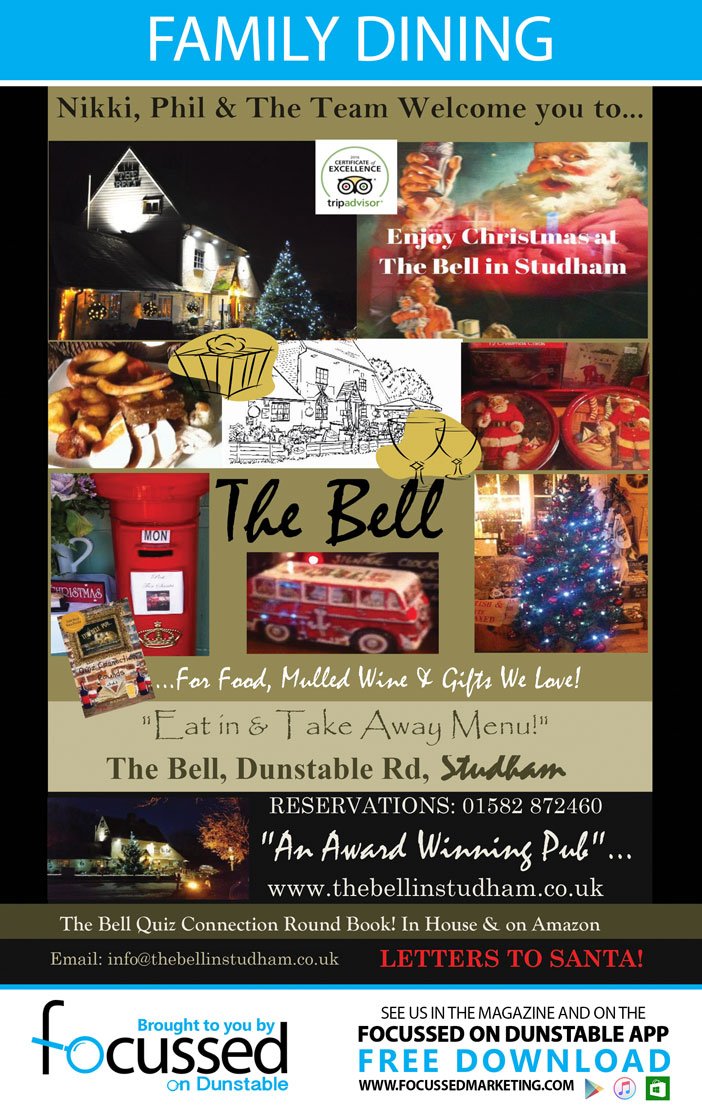 Focussedmag's tweet photo. The Bell in Studham Offer the perfect evening for you and the family or you friends #LandDradio #barbwiredesign #Focussedondunstable https://t.co/5g5xmmXlH6