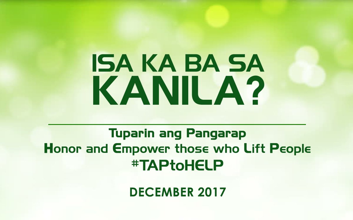 AljayBPAwards's tweet photo. Sama-sama tayong tumupad ng mga pangarap. Ikaw, Isa ka ba sa kanila?
#TAPtoHELP
Tuparin ang Pangarap
Honor and Empower those who Lift People
#ALJAYplantingdreams
Coming soon! https://t.co/65KsSszNij