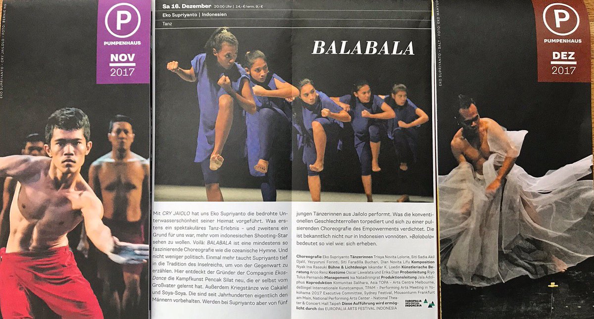 Trilogy Dancing of Jailolo, will be present at Pumpenhouse Munster Germany as part of #europali #EuropaliaIndonesia <a href="/Kemdikbud_RI/">kemdikbud go id</a> <a href="/jokowi/">Joko Widodo</a> <a href="/hilmarfarid/">Hilmar Farid</a> #ekosdancecompany #isisurakarta #jailolo ❤️❤️🇮🇩🇮🇩🇮🇩🇮🇩