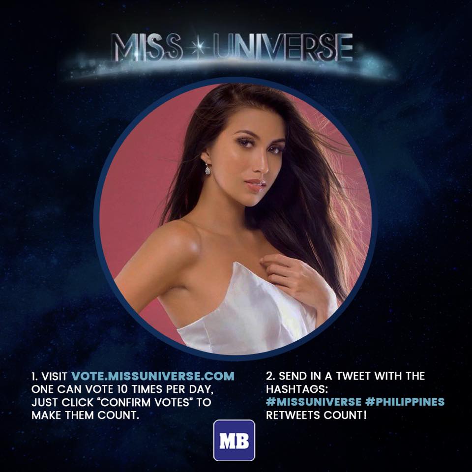 manilabulletin's tweet photo. All out support for Rachel Peters! #MissUniverse #Philippines https://t.co/zPHkOCaql9