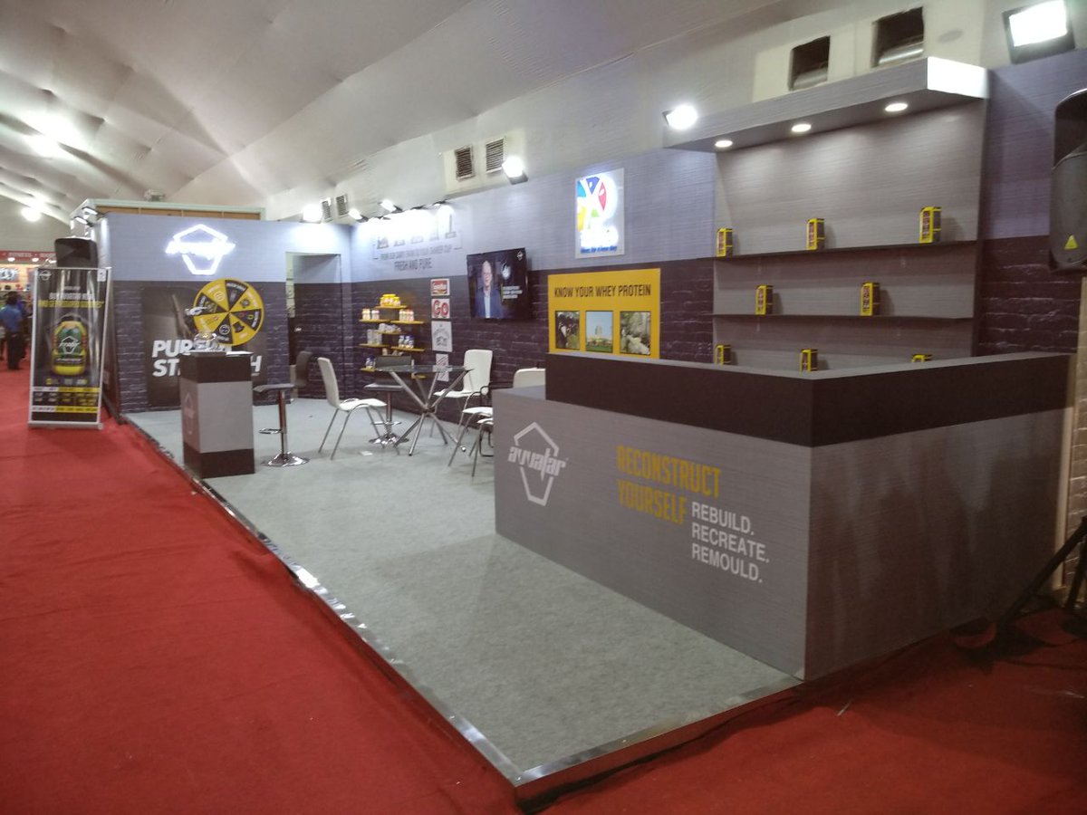 AvvatarIndia's tweet photo. We are all set at #TheFitExpo2017 - Kolkata. Come experience the freshest whey protein and all the difference that it can make to your fitness journey. Because, the time to #ReconstructYourself is NOW. #AvvatarIndia #WheyProtein #Fresh #Pure #WheyBetter #Fitness https://t.co/Hbqz4zpFfy
